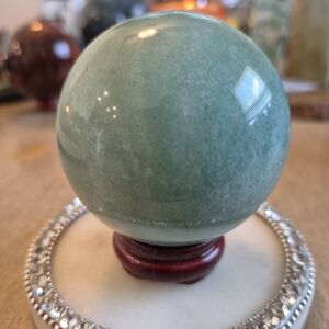 Natural Green Aventurine Crystal Sphere Orb #1 New